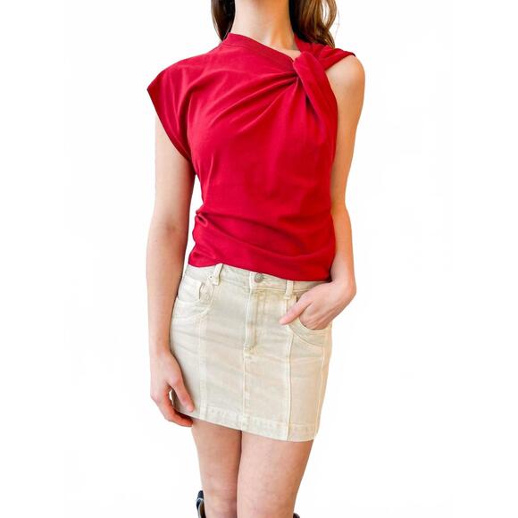 NEW ISABEL MARANT juana mini skirt in ecru
